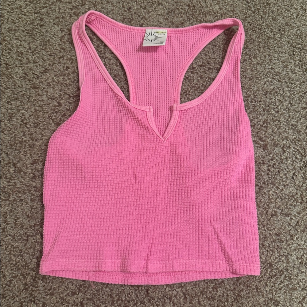 AERIE hot pink tank